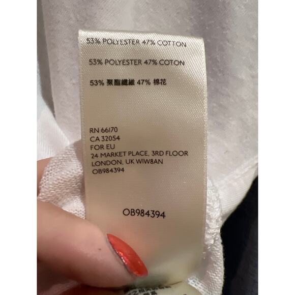 Free People We The Free Cold Shoulder White Top Women’s Size Small Boho Casual - Picture 6 of 9